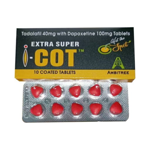 Cialis rosso indiano Extra Super I-COT - Effetto doppio Extra Super per erezione prolungata