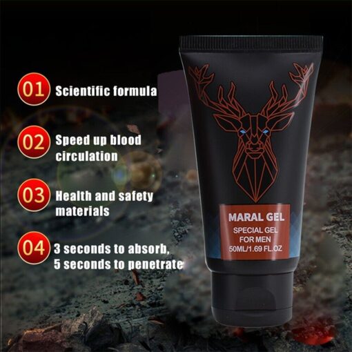 Maral Gel Crema per l'ingrandimento del pene extender per gli uomini erezione 50ml - immagine 5